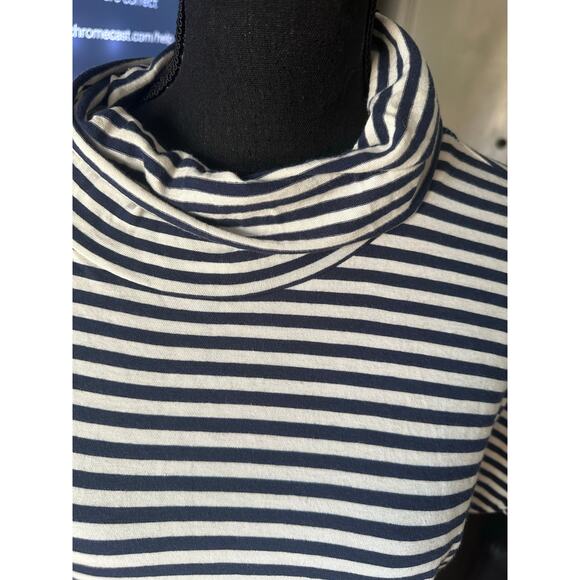 Stateside Coastal Stripe Turtleneck Midi Dress - Picture 2 of 7